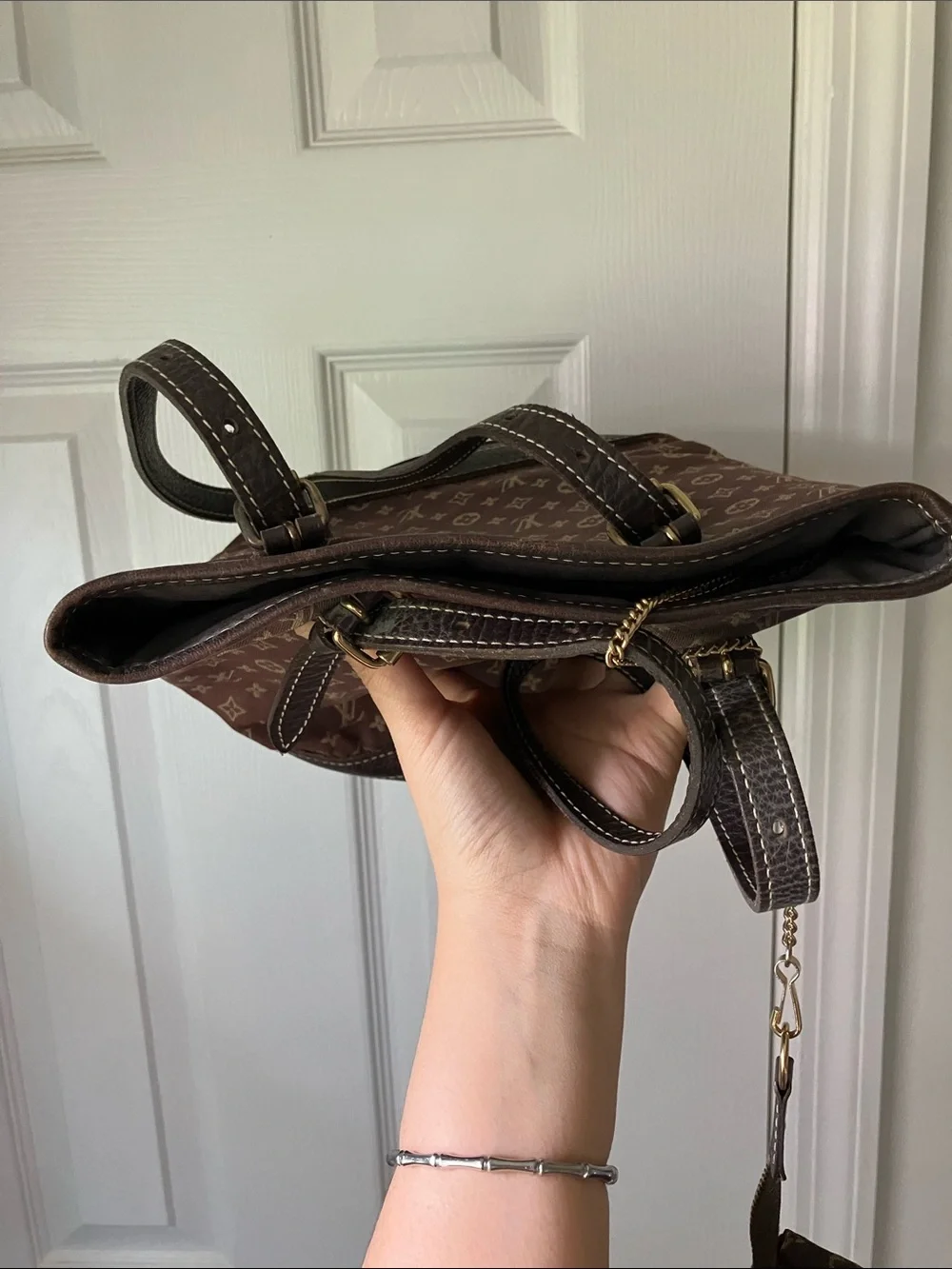 Louis Vuitton Monogram PM Mini Lin Bucket with Detachable Pouch